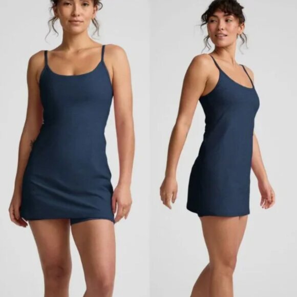 Beyond Yoga Nocturnal Navy Spacedye Essence Dress - Picture 1 of 1